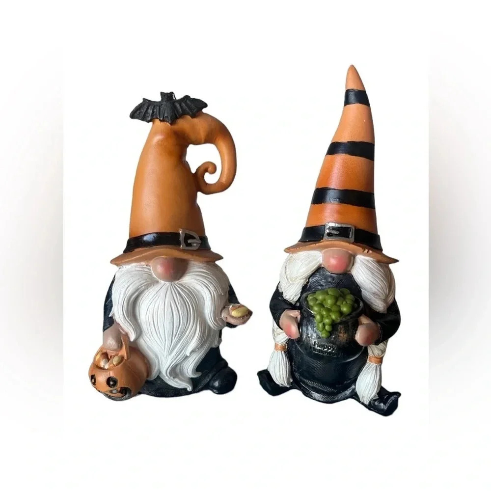 New Halloween Gnome Witches Set Of Two‎